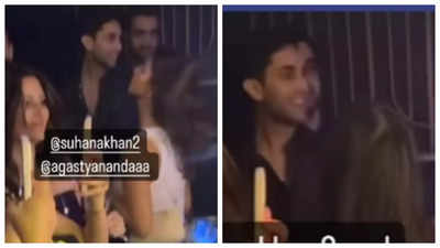 Suhana Khan SPOTTED partying with rumoured boyfriend Agastya Nanda in London: Pics