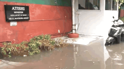 Delhi's water minister Atishi's house flooded as city faces severe waterlogging