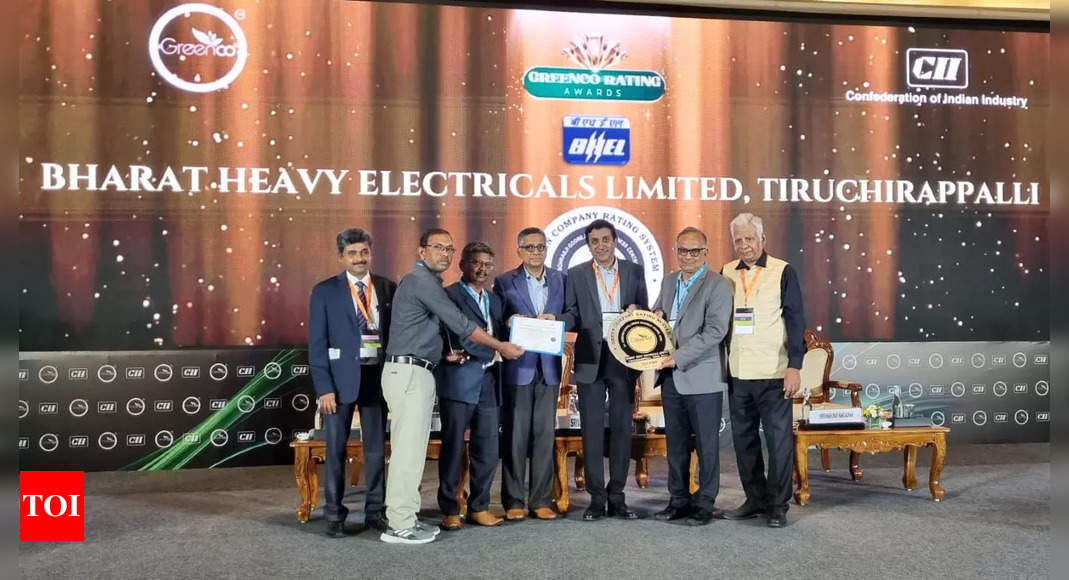 Bhel Trichy gets silver GreenCo rating | Trichy News - Times of India