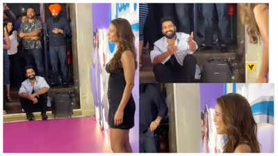 Hilarious video of Vicky Kaushal patiently waiting for Triptii ...