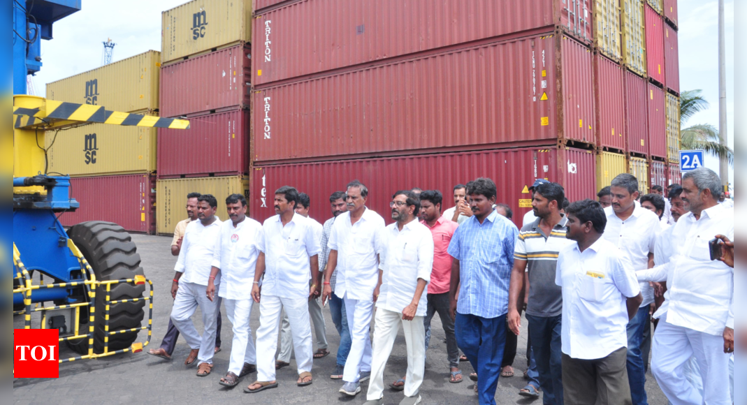 TDP MLA Somireddy vows for resumption of container terminal operations ...