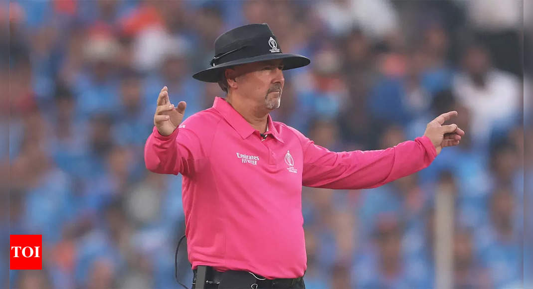 Chris Gaffaney, Richard Illingworth named on-field umpires for T20 World Cup final | Cricket News – Times of India