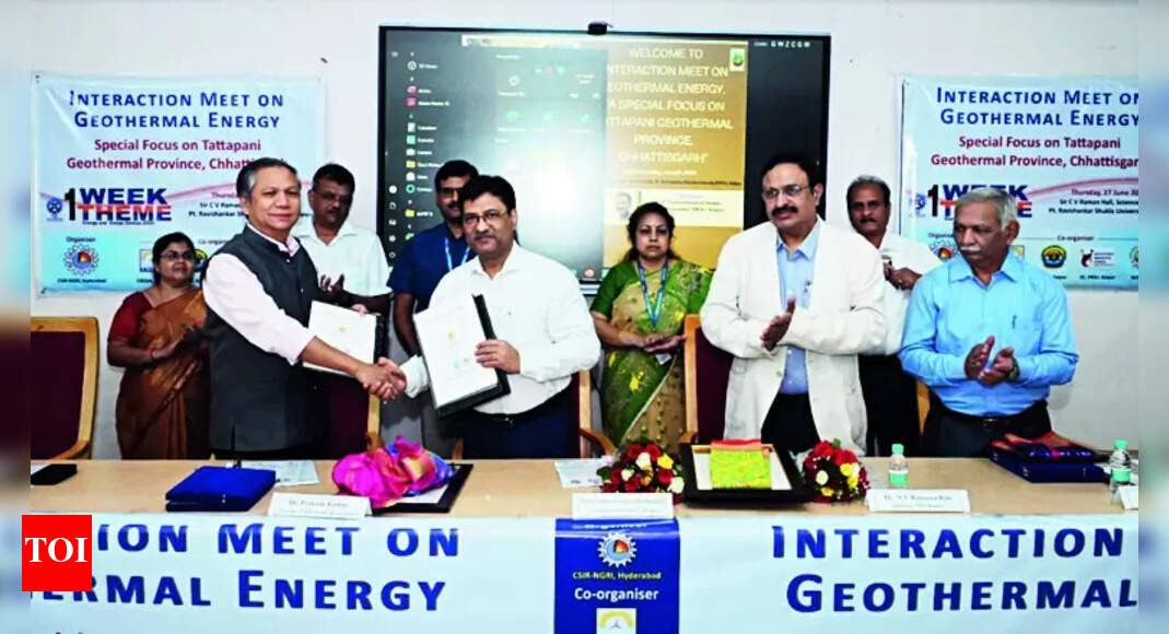 Geothermal Energy: CSIR-NGRI presents geothermal energy innovations in ...