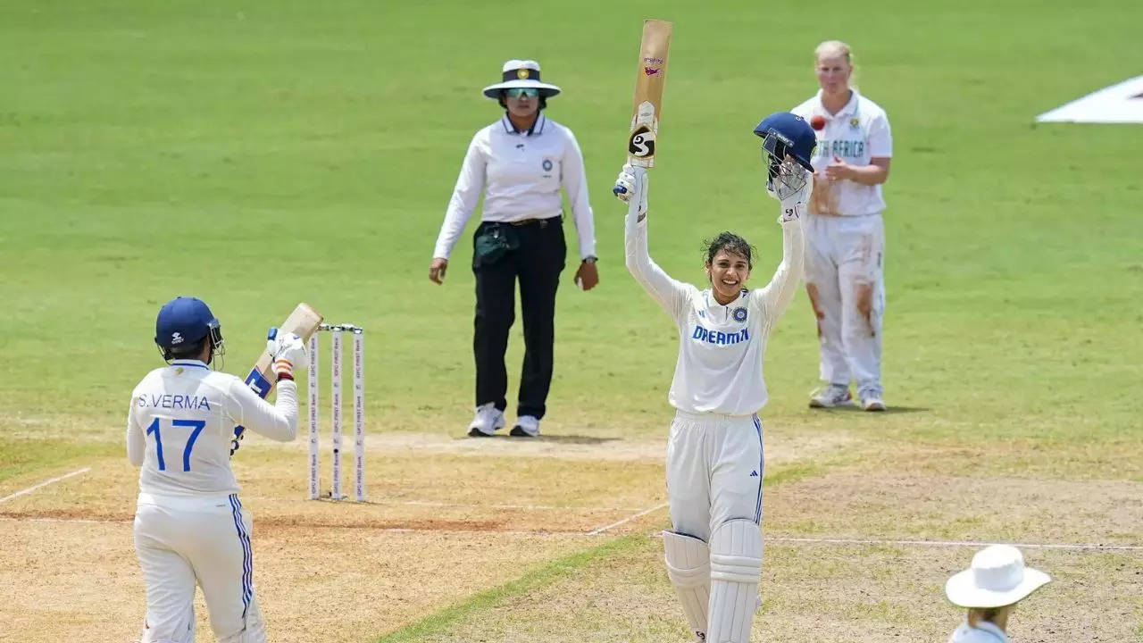 India script history against South Africa, record highest-ever team total in women’s Test cricket – Times of India