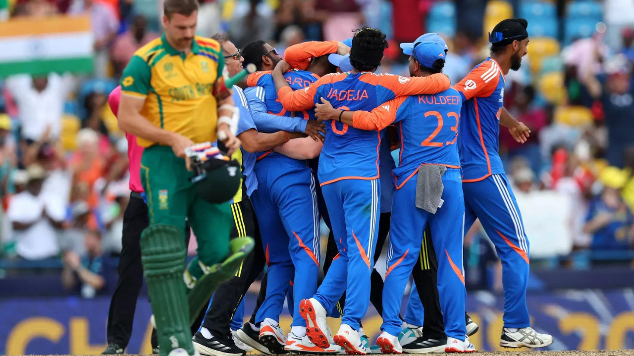 PM Modi Extends Congratulations to Team India Following Their Victory Over South Africa in T-20 World Cup | India News