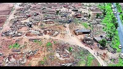 Dhule forest dept razes encroachments