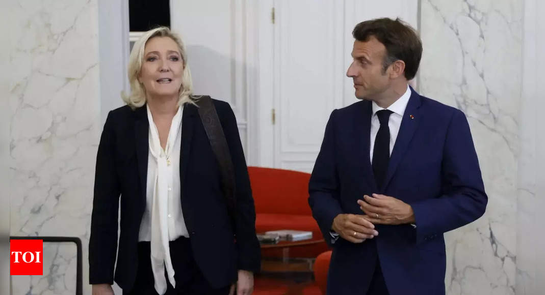 Setback for Macron: Far Right wins first round of election in France – Times of India