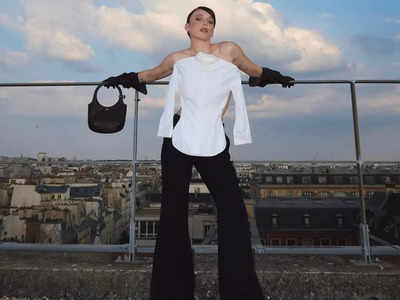 Emma Chamberlain transforms the classic white shirt at Paris Haute Couture Week