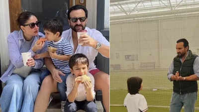 Kareena Kapoor-Saif Ali Khan’s son Taimur learns how to play cricket at Lord’s; daddy cool takes pride