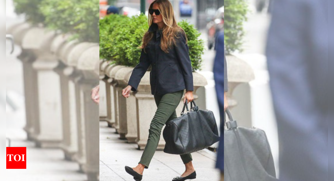 Melania Trump spotted outside Trump Tower, first time after skipping debate – Times of India