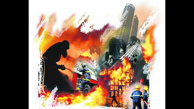 Fire at Dharapur market damages items worth 8L