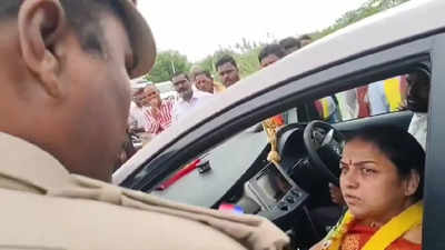 Watch | 'Don’t you know your duty hours ... ': Andhra Pradesh minister’s wife reprimands cop for arriving late; video goes viral