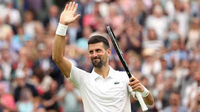 No knee worries as Novak Djokovic enters Wimbledon round two