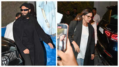 Mom-to-be Deepika Padukone flaunts baby bump as she steps out to watch 'Kalki 2898 AD' with Ranveer Singh and his family - See photos