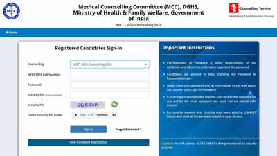 NEET MDS 2024 Counselling Begins at mcc.nic.in: Register Now for Round 1