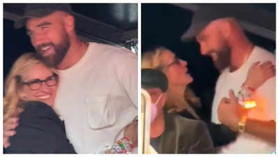 Julia Roberts and Travis Kelce's interaction at Taylor Swift's Eras Tour goes VIRAL; netizens think clip is "weird" - WATCH