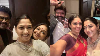'Kalki 2898 AD' actor Shobana drops a lovely selfie with Khushbu Sundar, Sundar C, Nandamuri Balakrishna, and Nagarjuna - See inside