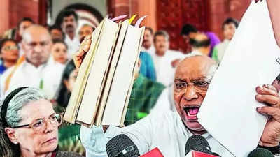 Mallikarjun Kharge cites RSS mouthpiece to attack PM Modi on Constitution