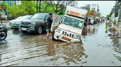 Short spell of heavy rain cripples life in Gurgaon as infra crumbles yet again