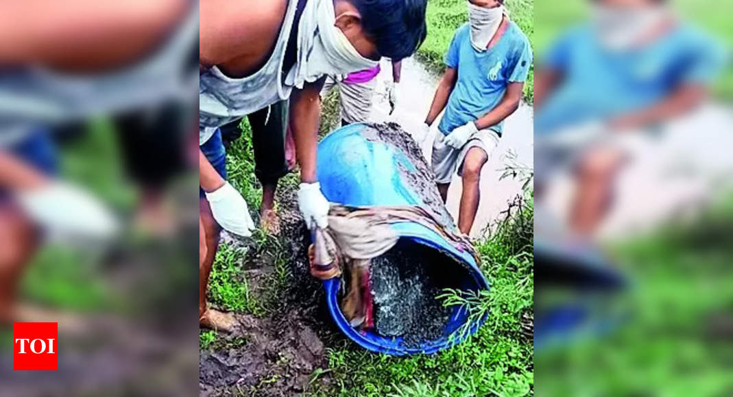 Woman'S Body: Woman’s Body Dumped In Drum Filled With Concrete | Surat ...