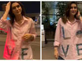 Kriti Sanon's 'LOVE' shirt sparks speculation