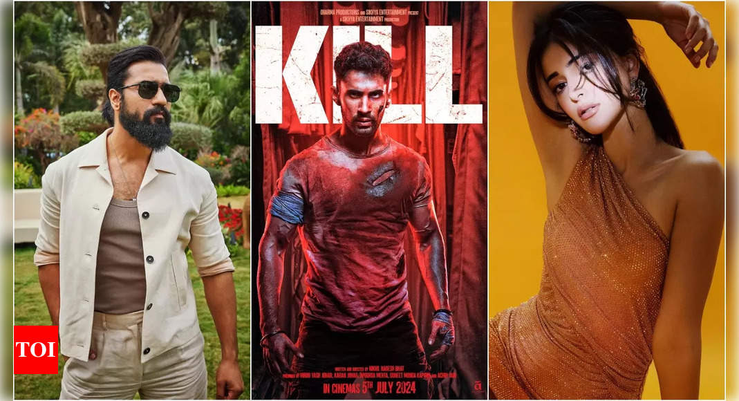 'Bad Newz' star Vicky Kaushal reviews Karan Johar's movie 'Kill'; Ananya Panday and Shanaya Kapoor join the suit | – Times of India