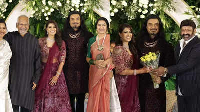 Mani Ratnam, Nandamuri Balakrishna, Kichcha Sudeep, and several stars from across the industries grace Varalaxmi Sarathkumar's wedding reception, In pics