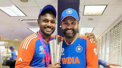 Sanju Samson unveils Team India's special felicitation jersey