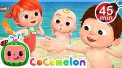 English Kids Poem: Nursery Song in English 'Beach - Sunscreen Safety at the Beach'