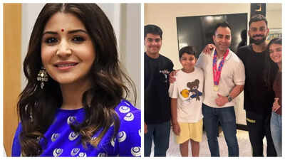 Anushka Sharma reacts as Virat Kohli reunites with his family in Delhi ...