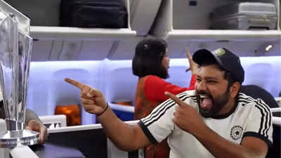 16 hours in flight - what Team India did during Barbados to Delhi journey. Watch