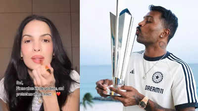 Natasa Stankovic drops new VIDEO, fans comment, 'Didi Jijaji wapas aa rahe hai', as Hardik Pandya returns to Mumbai with the World Cup Trophy - WATCH