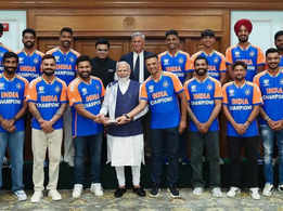 Team India flaunts custom 'Champions' jersey