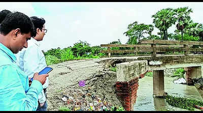 Another Saran bridge caves in, 10th collapse in 16 days