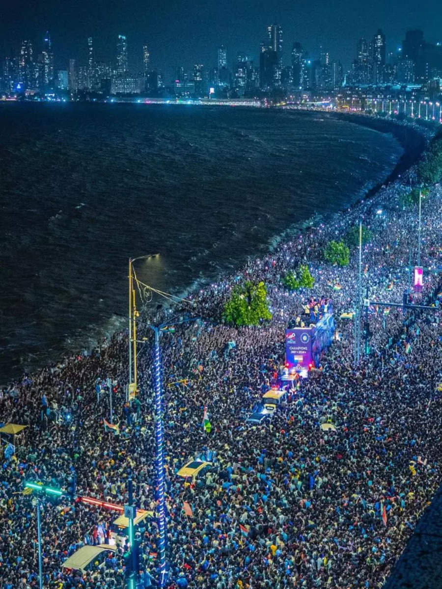 Marine Drive Turns Blue With Team India: See Historical Pics | Times Now