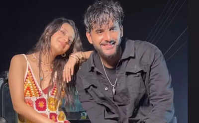 Abhishek Malhan and Isha Malviya share BTS clips from their upcoming music video; netizens praise their chemistry