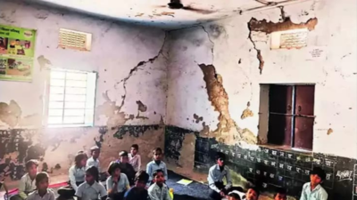 Cracks in the system: School building in Jaipur falls apart due to neglect