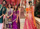 Radhika Merchant embraces Gujarati bride look at Dandiya night in stunning bandhani lehenga with Shrinathji prints