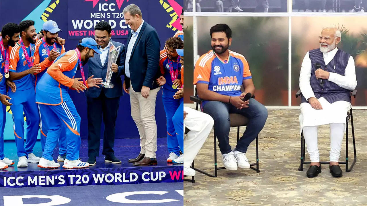 ‘Wo nirtya jo hota hai jab tum trophy lene ja rahe the’: PM Narendra Modi’s hilarious query for Rohit leaves Team India in splits – Times of India