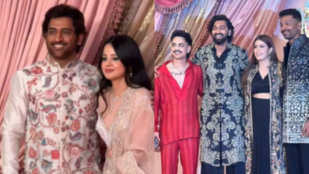 After World Cup glory, Hardik Pandya dazzles with mentor MS Dhoni at Anant-Radhika sangeet ceremony – watch – Times of India