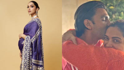 Ranveer Singh calls Deepika Padukone's purple saree sangeet look his 'Birthday gift'