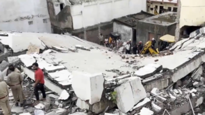 Six-storey building collapses in Gujarat's Surat, one dead, many feared trapped