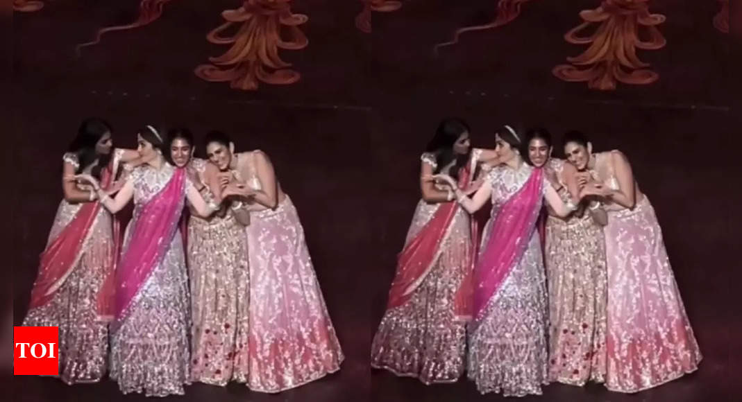 Radhika Merchant grooves with Nita Ambani, Isha Ambani and Shloka Ambani on Parineeti Chopra’s Drama Queen at the sangeet ceremony | Hindi Movie News