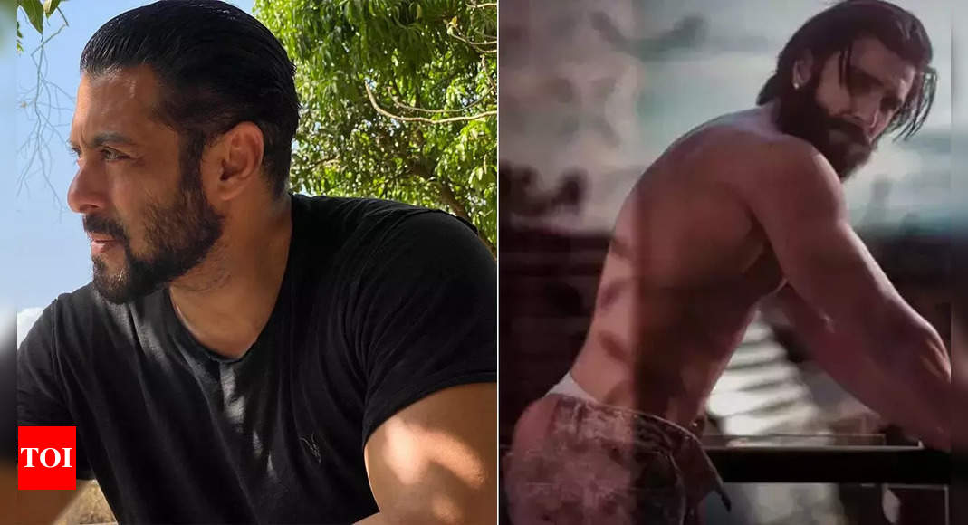 Salman Khan shares an unseen shirtless picture of Ranveer Singh to wish him on his birthday | Hindi Movie News