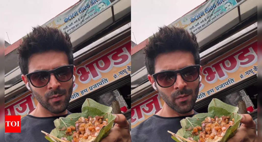 Kartik Aaryan enjoys local street-side chaat in Orchha amid ‘Bhool Bhulaiyaa 3’ shoot | Hindi Movie News