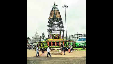 65-ft-high chariot of Baladevjew Temple set to roll