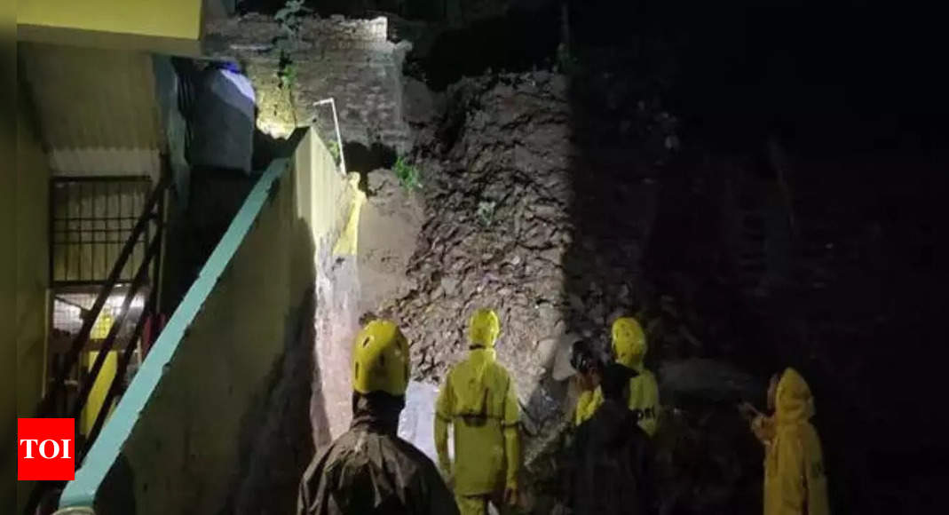 House Collapse: Family rescued after house wall collapses in ...