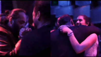 Anant Ambani kisses Salman Khan's hand and dances joyously with Radhika Merchant in UNSEEN video from sangeet night