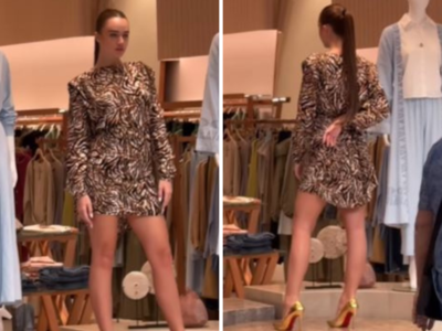 Woman poses as live mannequin at Dubai Mall; sparks debate