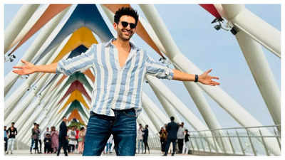 I enjoyed shooting at the Atal Bridge in Ahmedabad: Kartik Aaryan